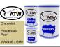 Preview: Chevrolet, Pepperdust Pearl, WA444B / GH9: 500ml Lackdose + 500ml Klarlack + 250ml Härter - Set, von ATW Autoteile West.